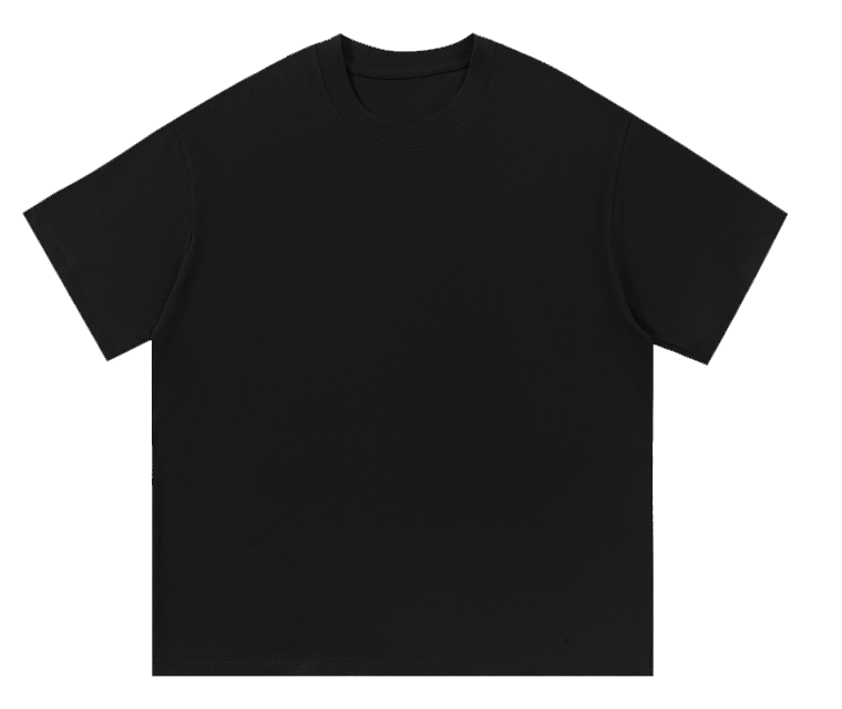 Black T-shirt ready for your custom design